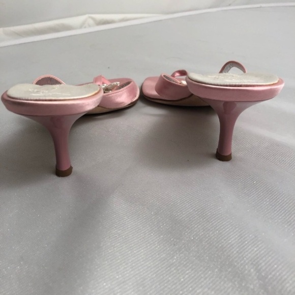 Giuseppe Zanotti light pink mother of Pearl heel sandals 10 - Picture 5 of 7